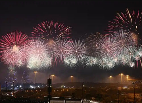 灵石县焰火晚会